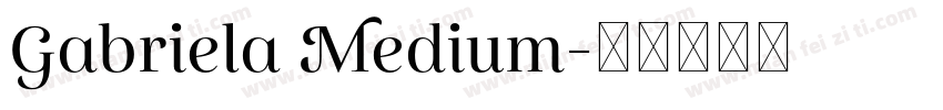 Gabriela Medium字体转换